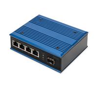 DIGITUS PoE Network Switch - 5-Port Gigabit Ethernet - 4X RJ45 + 1x SFP Port - U