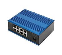Digitus 8 port Gigabit Ethernet network PoE switch, industrial, unmana