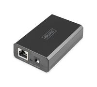DIGITUS PoE++ splitter - Gigabit - IEEE802.3at/bt - 51W output power - 10/100/1000 Mbit/s - selectable output voltage 12V/24V - black