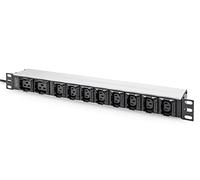 DIGITUS Power Strip 10-Way 2 m 1U / IEC C20/8xC13 2xC19/16A 2 m 2 m IEC | Pull-Out Protection - 1U - 16A - For 19" Network and Server Cabinets