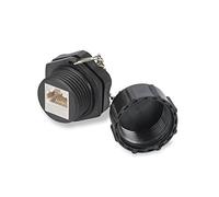 DIGITUS Professional Industrial Female, Shielded Black Black