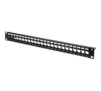 Digitus RAL 9005 Patch Panel Housing 1HE for Keystone Module 24-Port / 48.3 cm /