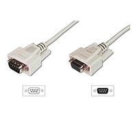 Digitus Serial Extension Cable D-Sub9 Male to D-Sub9 Female 3.0m Beige