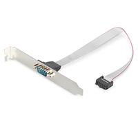 DIGITUS Serial Port Slot bracket - Adapter cable - IDC 10-pin to D-Sub 9 - Socket to plug - Flat ribbon cable