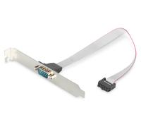 DIGITUS Serial Port Slot bracket - Adapter cable - IDC 10-pin to D-Sub 9 - Socke