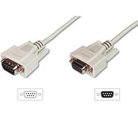 DIGITUS Serielles Anschluss-Kabel - D-Sub 9 zu D-Sub 9 - Stecker zu Buchse - 5.0