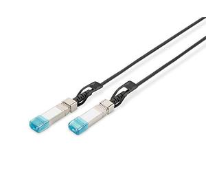 DIGITUS SFP+ DAC cable - 10 Gbit/s - compatible with HP & HPE - Network cable - 0.5 m - Direct Attach Cable - Direct Attach Copper - AWG30 Twinax - Black