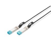 DIGITUS SFP+ DAC cable - 10 Gbit/s - compatible with HP & HPE - Network cable - 0.5 m - Direct Attach Cable - Direct Attach Copper - AWG30 Twinax - Black