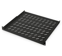 DIGITUS fixed shelf - 19-inch - 1U - front mounting - load capacity 15 kg - for network cabinets & server cabinets - from 600 mm cabinet depth - black