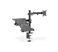 DIGITUS monitor mount - desk clamp - notebook mount - 1 monitor - up to 32 inch - VESA 75x75, 100x100 - black