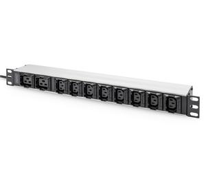 Digitus Socket Strip with Aluminum Profile. 10-way. 2 m cable IEC C20