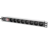Digitus Socket strip with aluminum profile and switch, 8-way CEE 7/5,