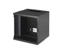 DIGITUS SOHO Pro Series Network Cabinet 10 Inch - 6 U - Wall Mounting - Unmounted - H x W x D 324 x 316 x 298 mm - Load Capacity 30 kg - Usable Depth 254 mm - IP20 Protection Class - Black