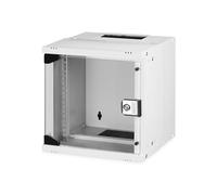DIGITUS SOHO Pro Series Network Cabinet 10 Inch - 6 U - Wall Mounting - Unmounted - H x W x D 324 x 316 x 298 mm - Load Capacity 30 kg - Usable Depth 254 mm - IP20 Protection Class - Grey
