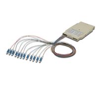 DIGITUS LWL Splice Cassette - 12 Pigtails - Pre-Assembled - LC - OM4 - Dyed according to DIN IEC 60304 - Pure White