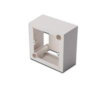 DIGITUS Surface Mount Frame for Junction Box/Network Socket - French Layout - 80 x 80 mm - Pure White