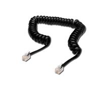 DIGITUS UAE connection cable, RJ10 M/M, 4.0m, CU, 4x7x0,12mm, flat, helic, bl