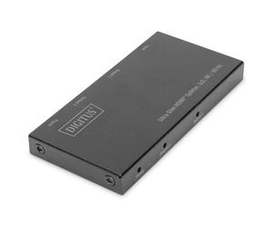 DIGITUS Ultra Slim HDMI Splitter, 1x2, 4K/60Hz HDR, HDCP 2.2, 18 Gbps, Micro USB