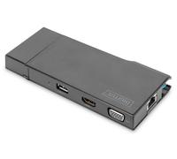 DIGITUS Universal Docking Station, USB 3.0, 7-Port, Travel 2X Video, 2X USB 3.0,