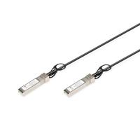 DIGITUS Universal SFP+ DAC Cable - 10 Gbit/s - Network Cable - 3 m - Direct Attach Cable - Direct Attach Copper - AWG30 Twinax - Black