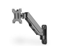 DIGITUS monitor wall mount with gas pressure spring - for 17-32" screens - 8 kg max. load - VESA 75x75 & 100x100 - swivelling, tilting, rotating and height-adjustable - black
