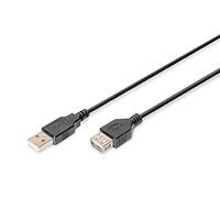 1 pcs x DIGITUS - AK-300200-030-S - Cable, USB 2.0, USB A socket,USB A plug, nic