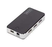 Digitus USB 2.0 Hub 7-port, 7x USB A/F, 1x USB mini incl. ext. power supply 5V DC 3.5A, 1m, bl