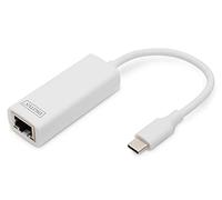 Digitus Usb Type C 3.0 Gigabit Ethernet Adapter White,Grey
