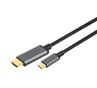 DIGITUS USB 3.2 Gen1 video cable - 1.8 m - USB-C to HDMI - UHD 4k 30 Hz - HDMI 1.4, HDCP 2.0 - ARC, CEC, EDID - 5 Gbit/s - Plug and Play - Black