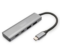 DIGITUS USB-C 4 port hub, 2 x USB A + 2 x USB-C