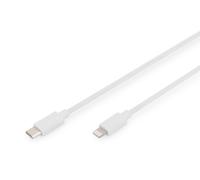 Digitus Lightning to USB-C - data/charging cable - MFI - 9V/2A - 2 m - white