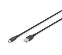 Digitus USB-C silicone connection cable. 2m. black