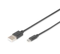 DIGITUS USB connection cable 2-1.8 m - USB A (m) to USB Micro B (m) - 480 Mbit/s