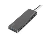 DIGITUS USB-Hub - 7 Ports - Super-Speed USB 3.0 - 5 GBit/s - Plug&Play - Alumini