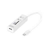 Digitus USB Type-C™ OTG 3-Port HUB + Card Reader