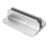 Digitus vertical notebook stand - variable size 7.7-40 mm - anti-slip pads - silicone pads inside - timeless aluminium design - 10kg load capacity - silver
