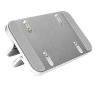 Digitus vertical notebook stand - variable size 7.7-40 mm - anti-slip pads - silicone pads inside - timeless aluminium design - 10kg load capacity - silver