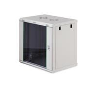 Digitus network cabinet 19 inch 12 HE - wall mounting - 450 mm depth - max. load 60 kg - Dynamic Basic - glass door - grey