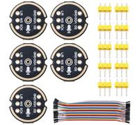 DiGiYes 5PCS INMP441 Omnidirectional Microphone Module I2S Digital Interface MEMS 24-Bit High Precision Low Power with 40 Pin Female to Female Jumper Cable Fit for ESP32 DIY