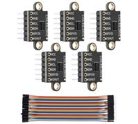 DiGiYes 5Pcs VL53L0X Time-of-Flight (ToF) Laser Ranging Sensor Breakout GY-VL53L0XV2 940nm 2m Range Distance Measurement Modules IIC Fit for Arduino, with 40Pin 10 cm Male to Female Connector Wires