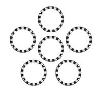 DiGiYes 6PCS WS2812B 24 Bits RGB LED Rings,Full Color Individually Addressable 5050 RGB LED Ring Modules with Integrated Drivers Fit for Ar duino Rasp Berry P i Projects