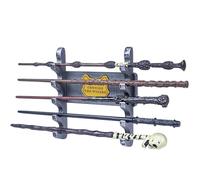 DigNew 5 Tiered Wand Holder Wall Mount,Wood Display Stand,Suitable for Wand Enthusiasts or Collectors to Display in The Living Room,Bedroom or Office