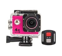 DIGNIFE Action Camera, 4K Waterproof Sports Camera Video Camera WiFi Video Camera Underwater Video Camera Outdoor Sports DV Action Camera(Roze)