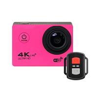 DIGNIFE Action Camera, Action Camera Ultra HD 4K WiFi Remote Control Sports Video Recording Camera Underwater Waterproof 170°Wide Angle Mini Camera(Rosso)