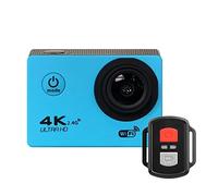 DIGNIFE Action Camera, Ultra HD 4K Action Camera WiFi Remote Control Sports Video Recording Camera DV DVR 170D 30M Go Waterproof Pro Mini Helmet Camera(Blu)