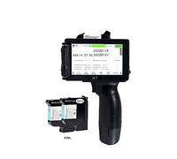 DIGNIFE Handheld Inkjet Printer, Portable Thermal Handheld Inkjet Printer, Glass Carton Metal Plastic Printing, 1mm-12.7mm 2D Code Label Barcode Printer,Office Printer(1printer and 2 ink)