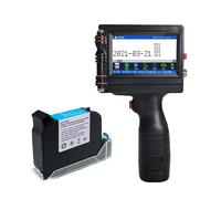 DIGNIFE Handheld Inkjet Printer, Touch Screen 12.7mm Thermal T Printer Barcode QR Code Logo To Lot Number Smart Handheld Inkjet Printer,Office Printer(Printer with ink)