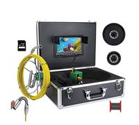 DIGNIFE Sewer Inspection Camera, 9 Inch 17MM Pipe Pipeline Inspection Camera Waterproof Industrial Pipeline Endoscope Video Detection Camera System Machine Downhole TV 40M(F9119D-20M)