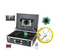 DIGNIFE Sewer Inspection Camera, 9 Inch Wireless Sewer Camera WIFI 22MM Industrial Pipe Borescope Endoscope Pipe Camera WIth LCD Monitor Mobile Phone APP System 30M 50M(F9300WF-50M)