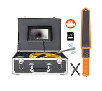 DIGNIFE Sewer Inspection Camera, Sewer Camera With 7inch Monitor DVR Sewer Pipe Inspection Video Camera With Auto Self Leveling 512HZ Pipe Locator 22MM IP68 HD 1000TVL Camera(20m)